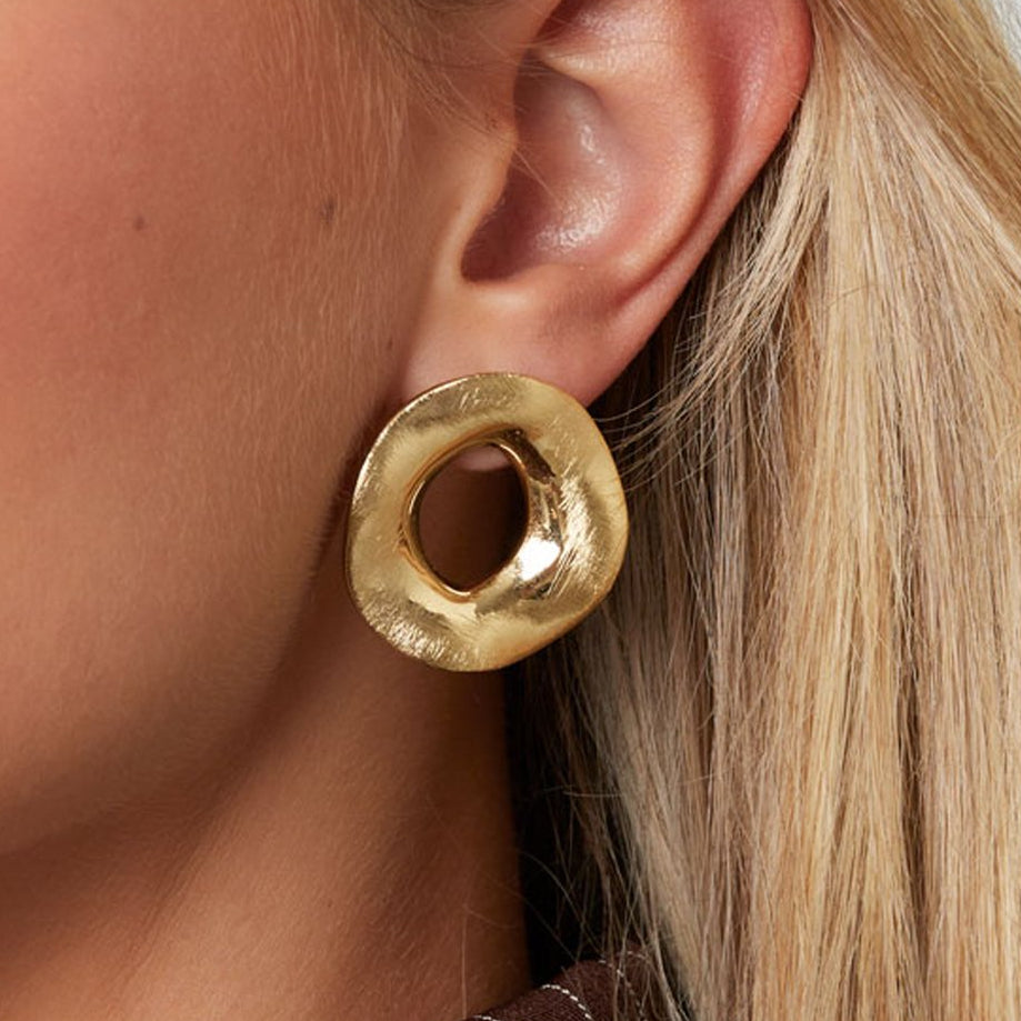 Trendy ronde oorbellen