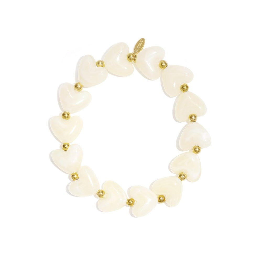 Hartjes kralen armband