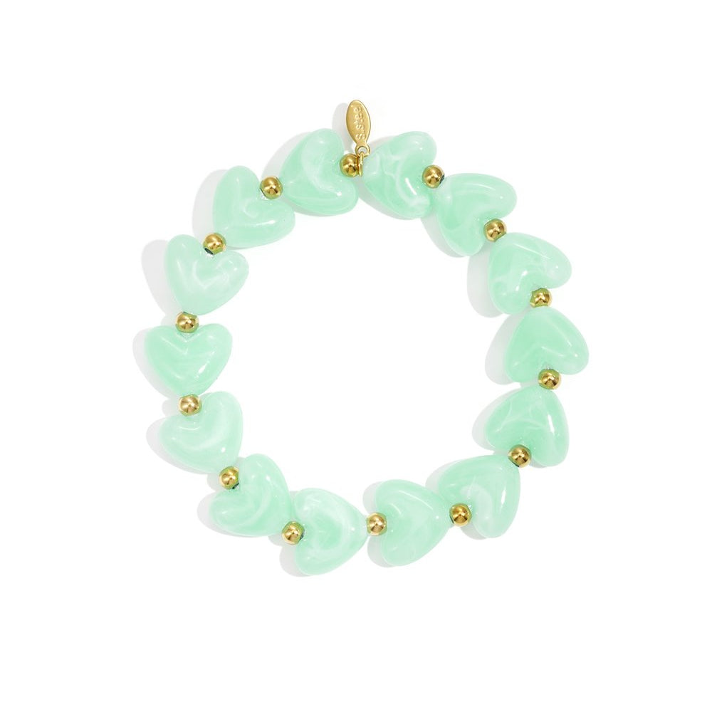 Hartjes kralen armband