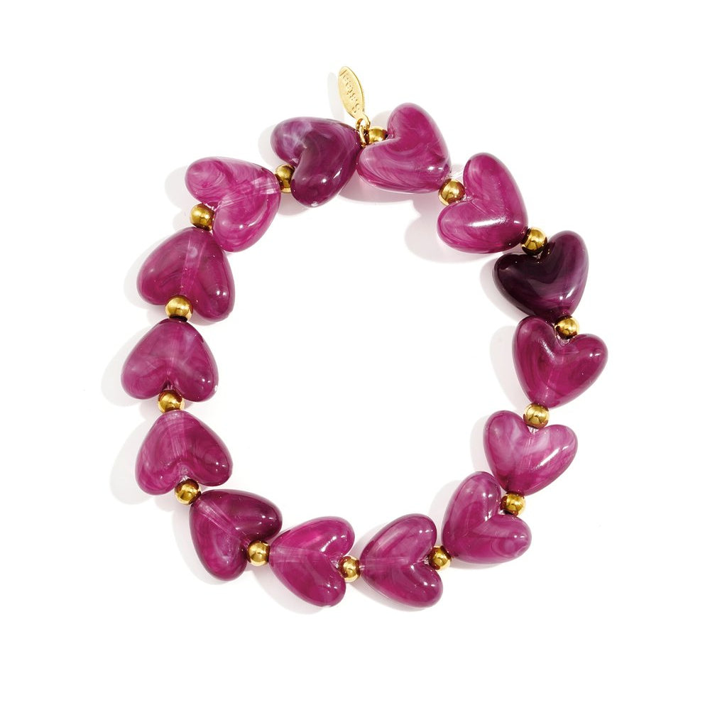 Hartjes kralen armband