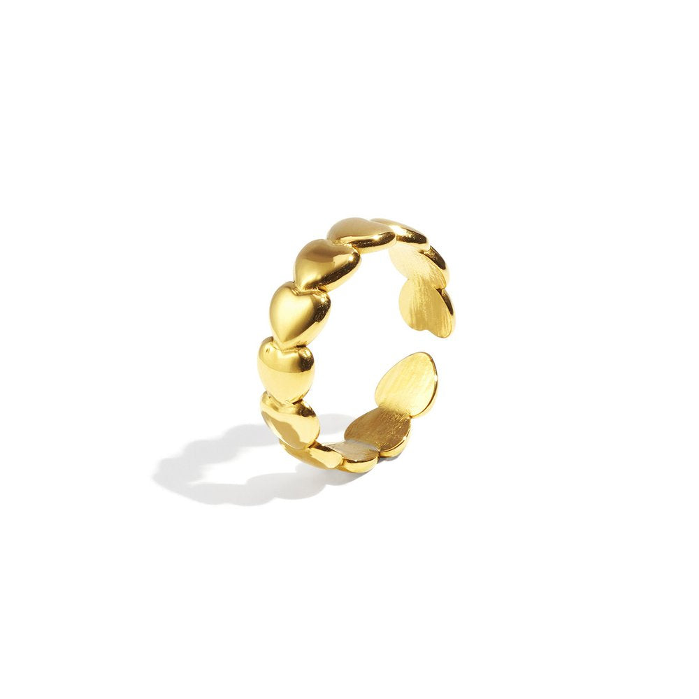 Daisy heart ring