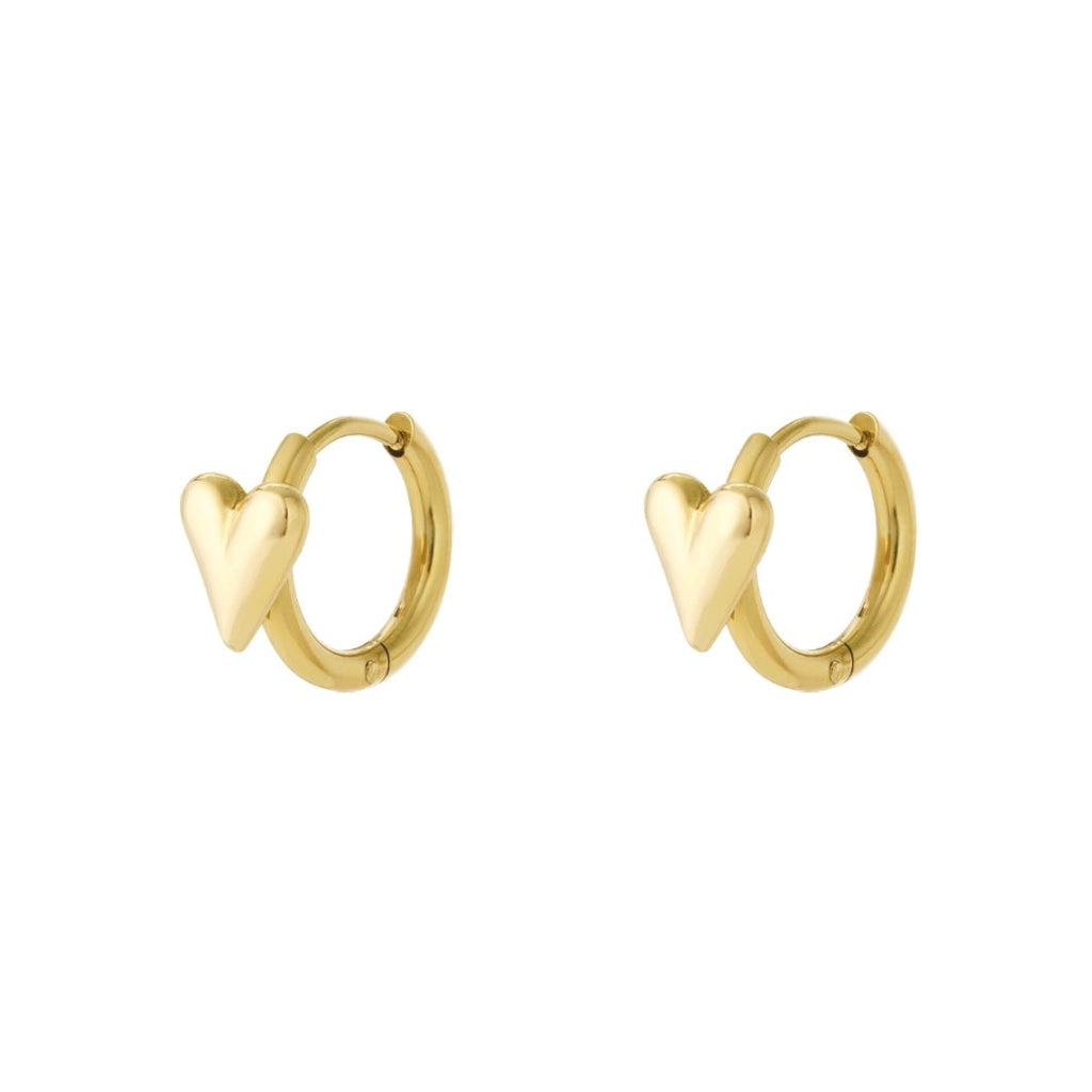 Heart ring earrings