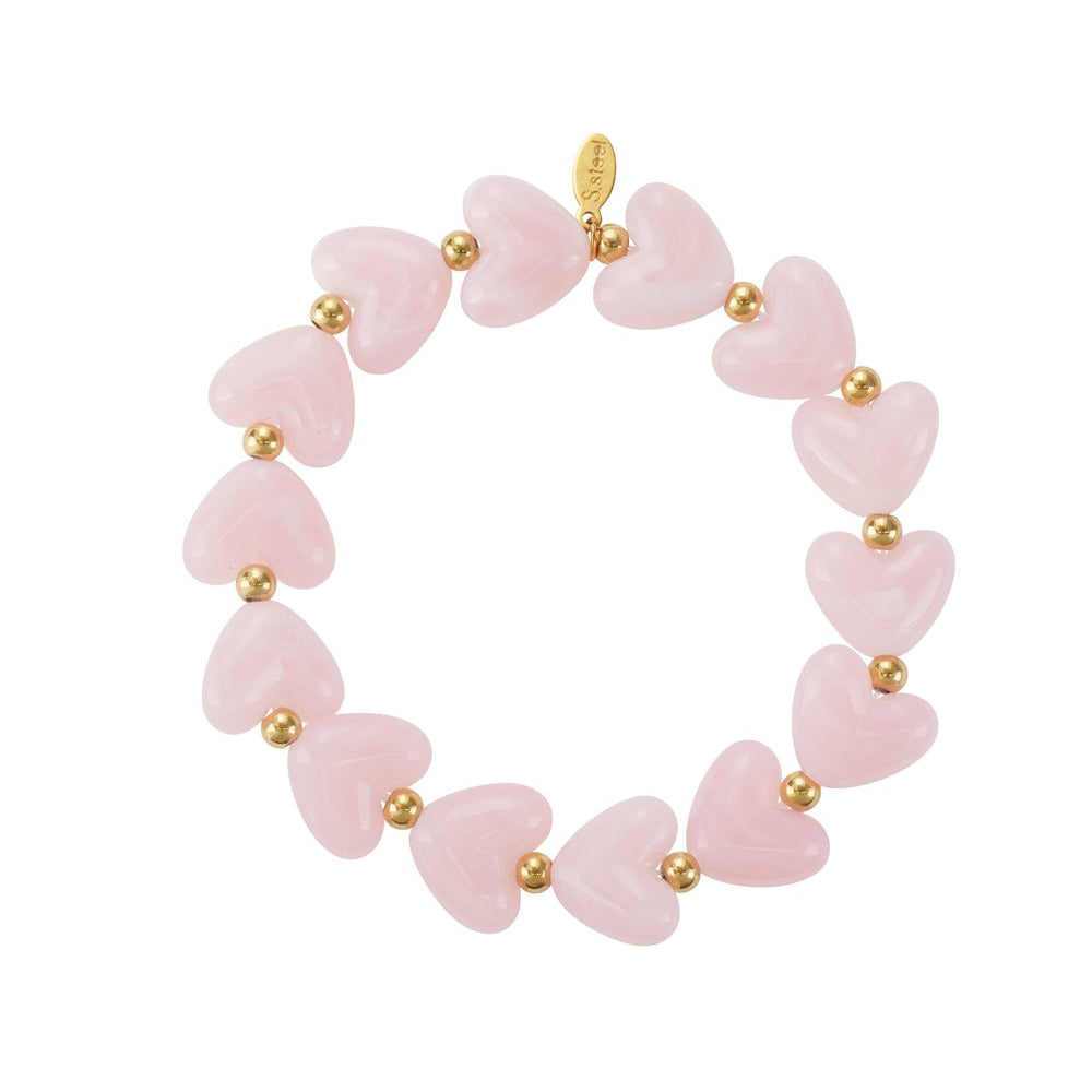 Hartjes kralen armband