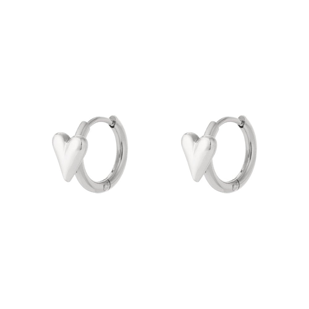 Heart ring earrings