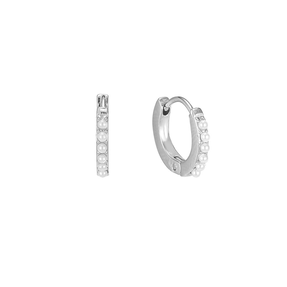 Pearl mini ring oorbellen