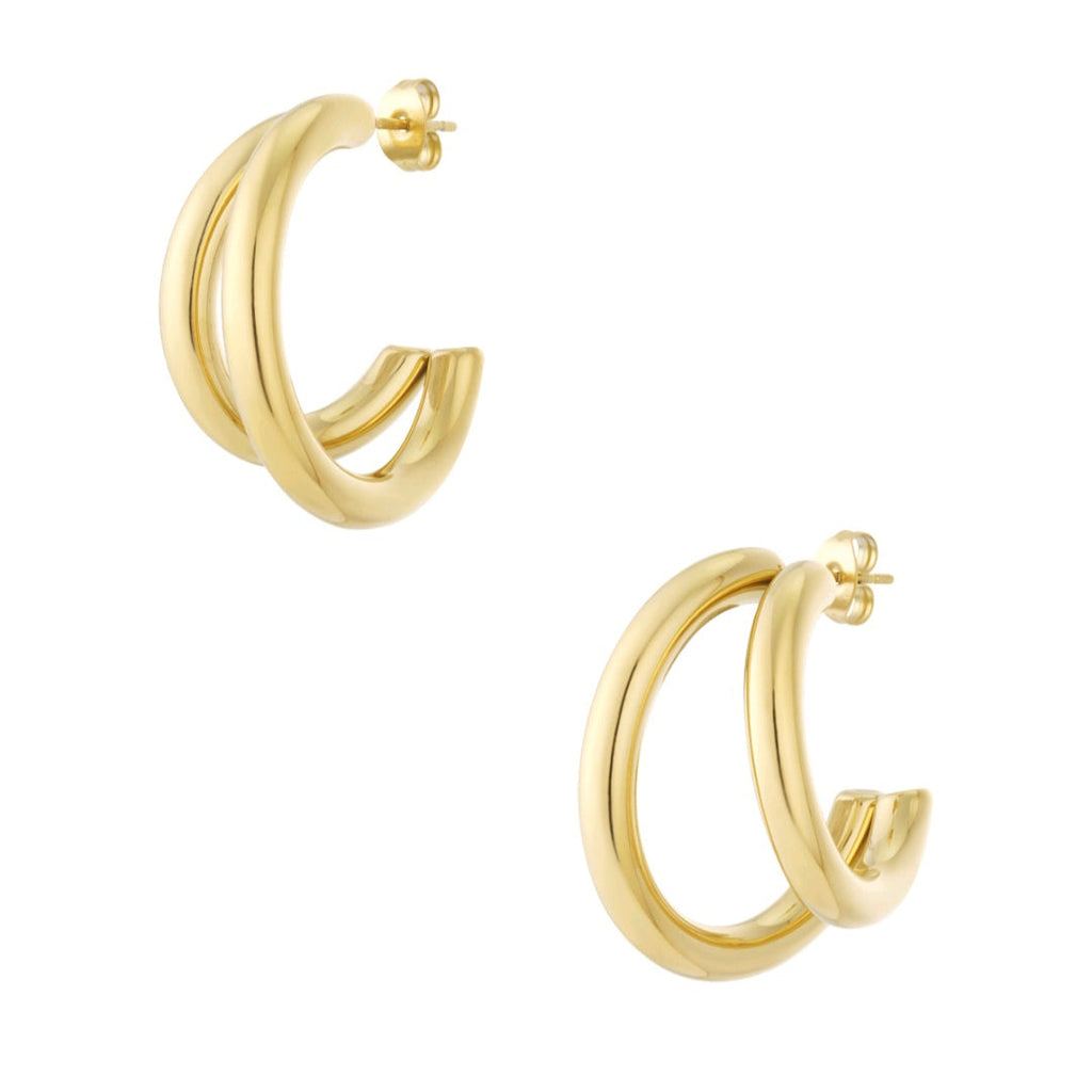 Double hoop earrings