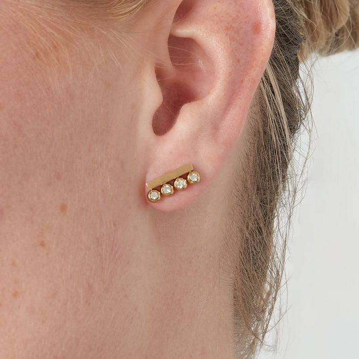 Studs met diamantjes
