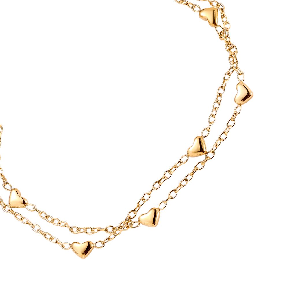 Tiny heart dubbele armband